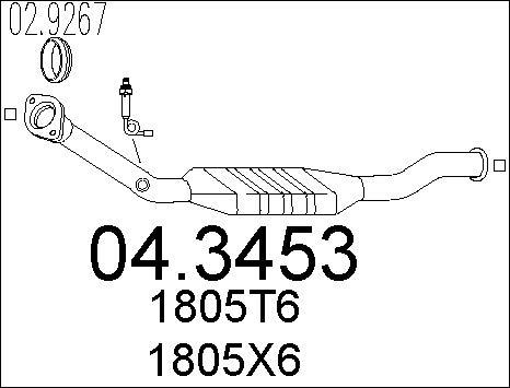 MTS 04.3453 - Катализатор vvparts.bg