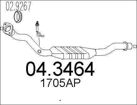 MTS 04.3464 - Катализатор vvparts.bg