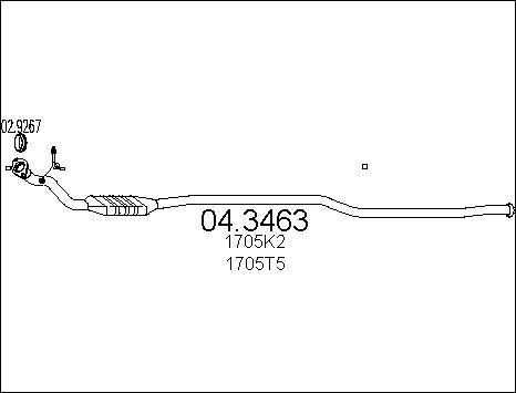 MTS 04.3463 - Катализатор vvparts.bg