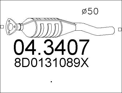 MTS 04.3407 - Катализатор vvparts.bg