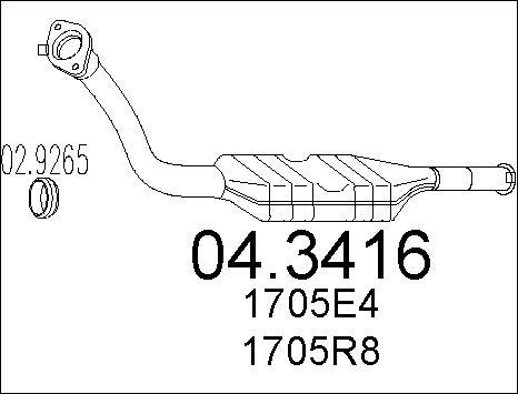 MTS 04.3416 - Катализатор vvparts.bg
