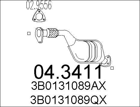 MTS 04.3411 - Катализатор vvparts.bg