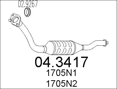 MTS 04.3417 - Катализатор vvparts.bg