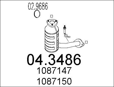 MTS 04.3486 - Катализатор vvparts.bg