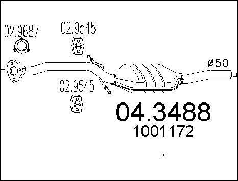 MTS 04.3488 - Катализатор vvparts.bg