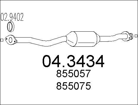 MTS 04.3434 - Катализатор vvparts.bg