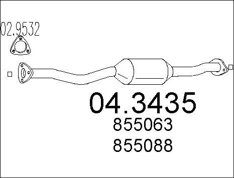 MTS 04.3435 - Катализатор vvparts.bg