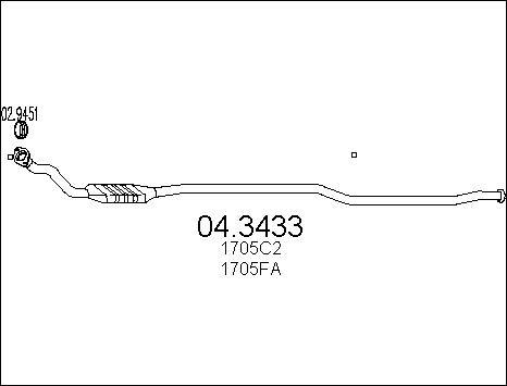 MTS 04.3433 - Катализатор vvparts.bg