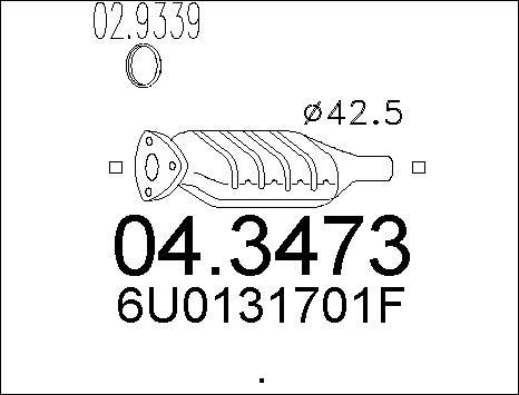 MTS 04.3473 - Катализатор vvparts.bg