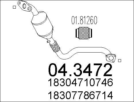 MTS 04.3472 - Катализатор vvparts.bg