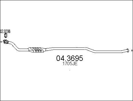 MTS 04.3695 - Катализатор vvparts.bg