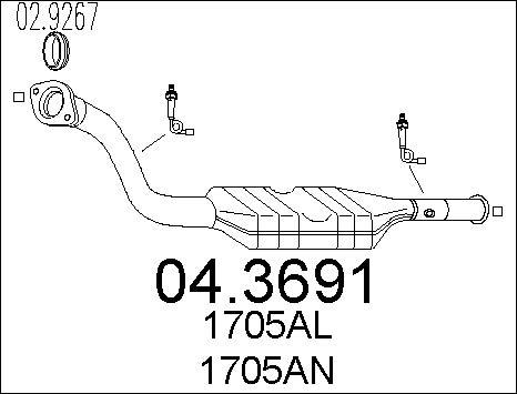 MTS 04.3691 - Катализатор vvparts.bg