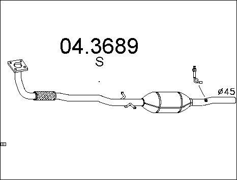 MTS 04.3689 - Катализатор vvparts.bg