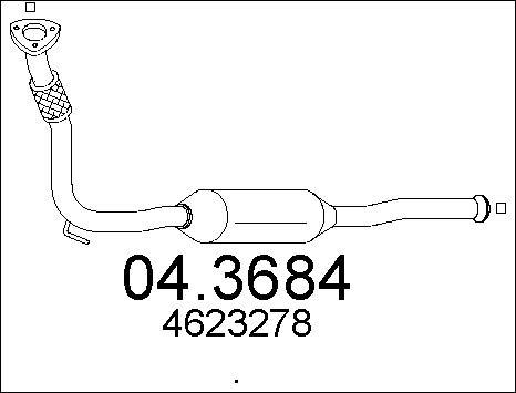 MTS 04.3684 - Катализатор vvparts.bg