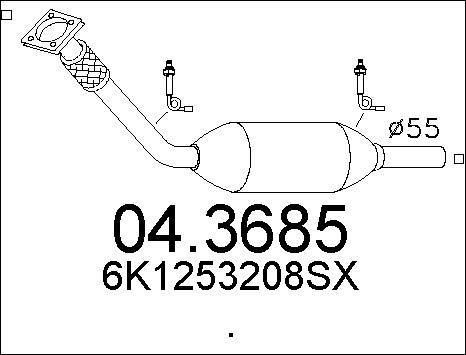 MTS 04.3685 - Катализатор vvparts.bg