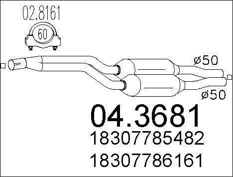 MTS 04.3681 - Катализатор vvparts.bg