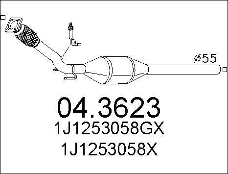 MTS 04.3623 - Катализатор vvparts.bg