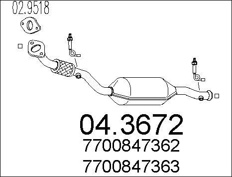 MTS 04.3672 - Катализатор vvparts.bg