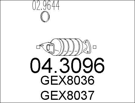 MTS 04.3096 - Катализатор vvparts.bg