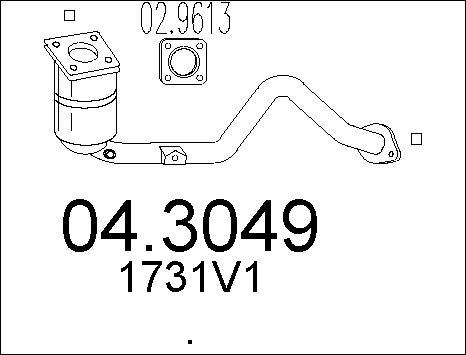 MTS 04.3049 - Катализатор vvparts.bg