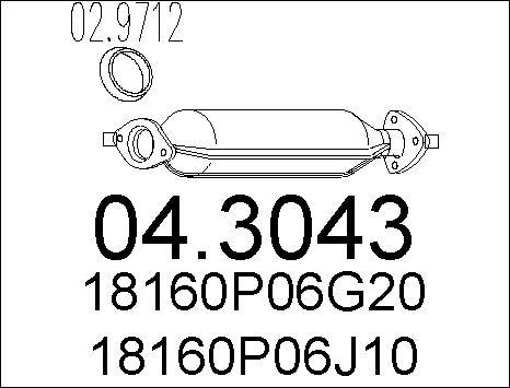 MTS 04.3043 - Катализатор vvparts.bg