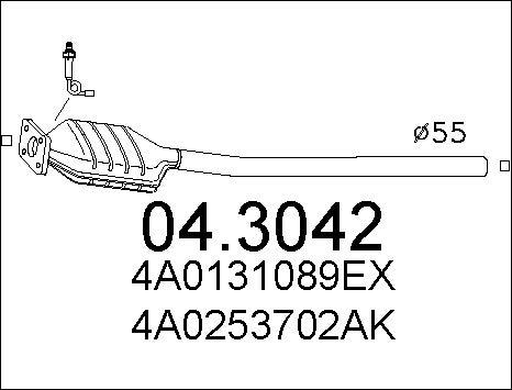 MTS 04.3042 - Катализатор vvparts.bg