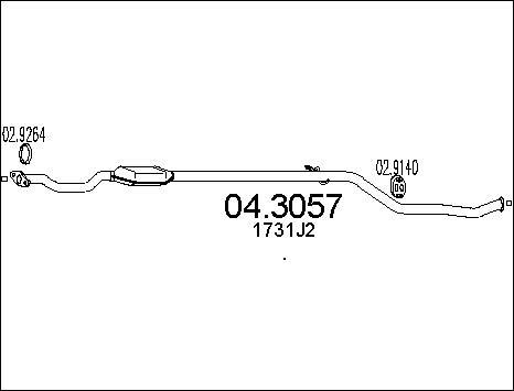 MTS 04.3057 - Катализатор vvparts.bg