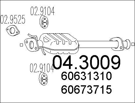 MTS 04.3009 - Катализатор vvparts.bg