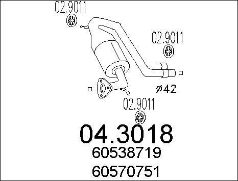 MTS 04.3018 - Катализатор vvparts.bg