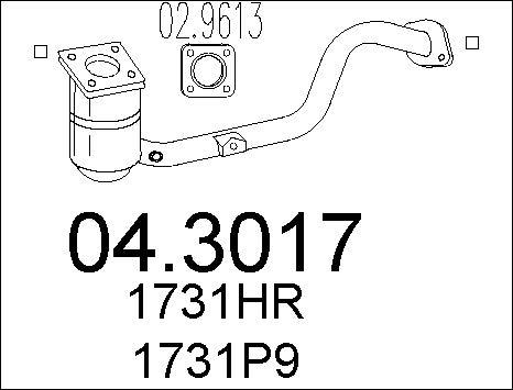 MTS 04.3017 - Катализатор vvparts.bg
