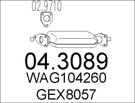 MTS 04.3089 - Катализатор vvparts.bg