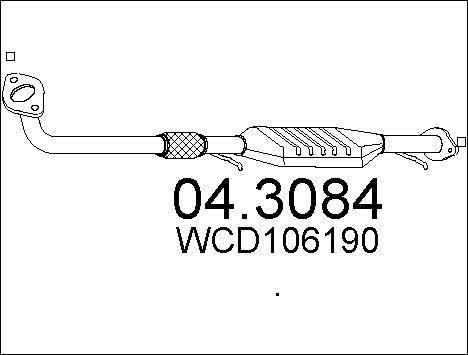 MTS 04.3084 - Катализатор vvparts.bg