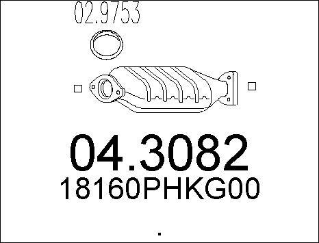 MTS 04.3082 - Катализатор vvparts.bg