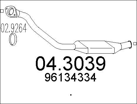 MTS 04.3039 - Катализатор vvparts.bg