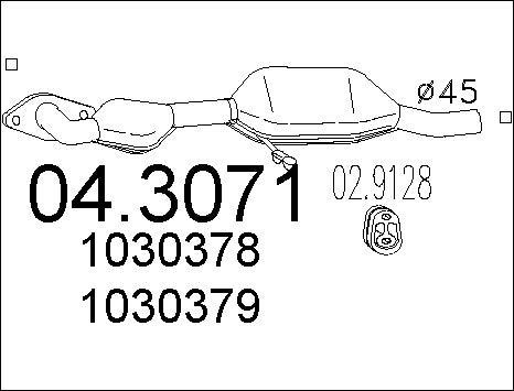 MTS 04.3071 - Катализатор vvparts.bg