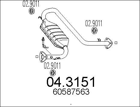 MTS 04.3151 - Катализатор vvparts.bg