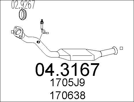 MTS 04.3167 - Катализатор vvparts.bg