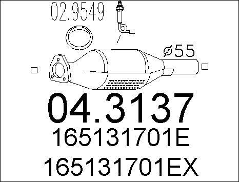 MTS 04.3137 - Катализатор vvparts.bg