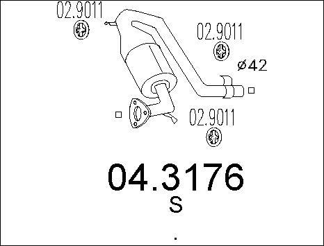 MTS 04.3176 - Катализатор vvparts.bg