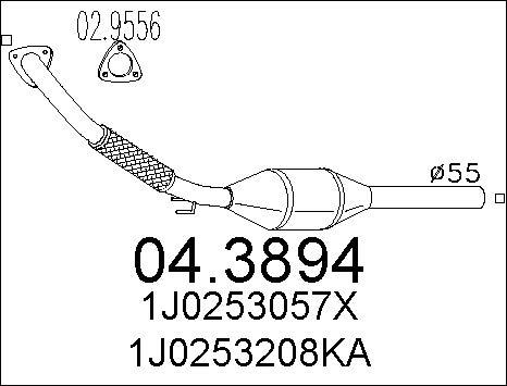 MTS 04.3894 - Катализатор vvparts.bg