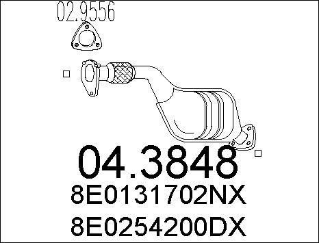 MTS 04.3848 - Катализатор vvparts.bg