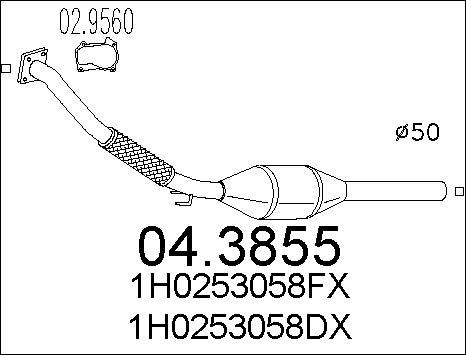 MTS 04.3855 - Катализатор vvparts.bg