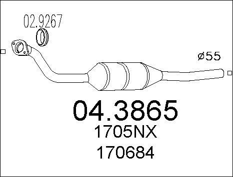 MTS 04.3865 - Катализатор vvparts.bg