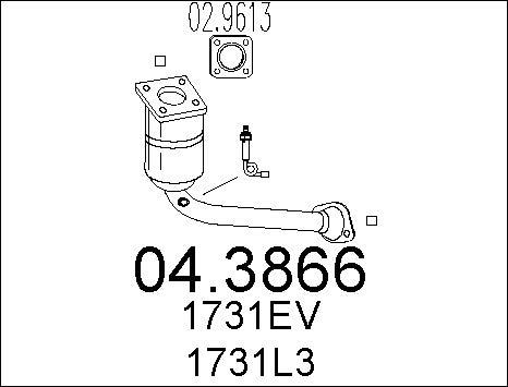 MTS 04.3866 - Катализатор vvparts.bg