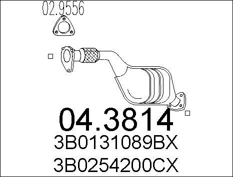 MTS 04.3814 - Катализатор vvparts.bg