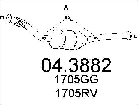 MTS 04.3882 - Катализатор vvparts.bg