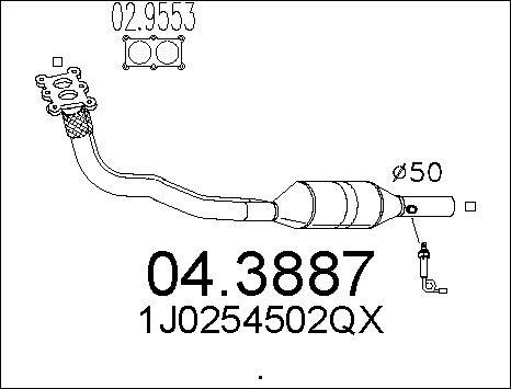 MTS 04.3887 - Катализатор vvparts.bg