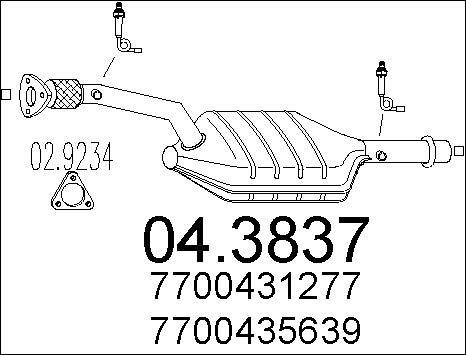 MTS 04.3837 - Катализатор vvparts.bg