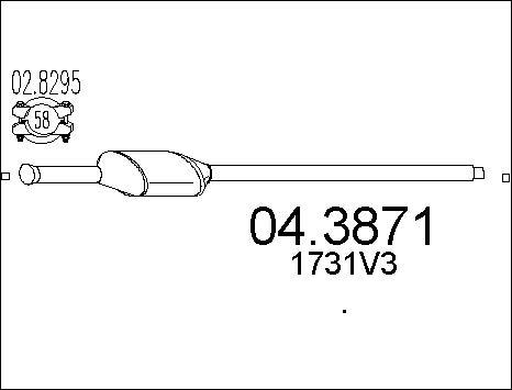 MTS 04.3871 - Катализатор vvparts.bg