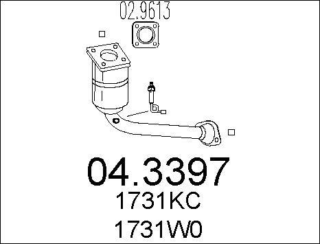 MTS 04.3397 - Катализатор vvparts.bg